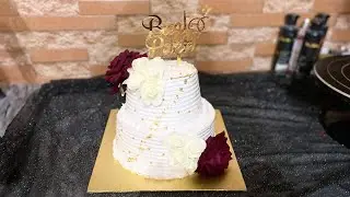 2 tier baat pakki cake complete tutorial 😍💍how to stable 2 tier cake #datefixedcake #decorationtips