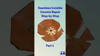 Seamless Invisible Ceramic Repair Step-by-Step on an old redware plate