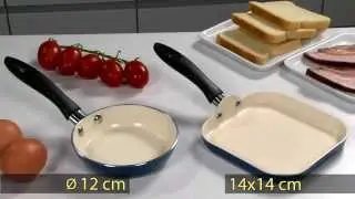 Frying pans TESCOMA ecoPRESTO &oslash; 12 cm and 14x14 cm
