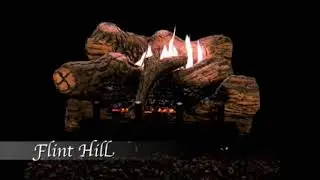 Empire Flint Hill Ceramic Fiber Log Set on Contour Burner