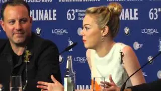 EMMA STONE on her character Eep in THE CROODS / Berlinale 2013
