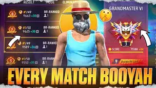 Every Match Booyah 🔥 Grandmaster Lobby | Solo Rank Push Tips And Tricks | Ep-3