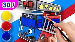 3D Pen Art and 3D Coloring l Learn Colors & Learn How To Draw l Tayo the Little Bus