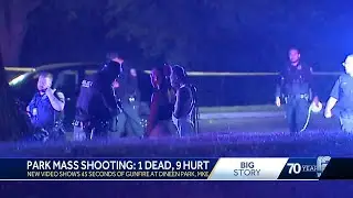 Gunfire heard on surveillance video near Dineen Park