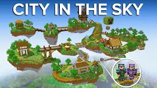 Мы построили цивилизацию в небе в Minecraft