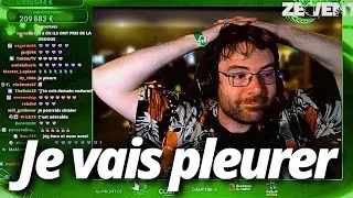 JDG au bord des larmes apr&egrave;s l'appel de son fils pendant le ZEVENT