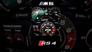 BMW M5 vs AUDI RS4 #shorts