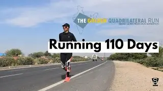 Running 110 Days by SUFIYA (The Golden Quadrilateral Road Run) | Gump style Compilation video