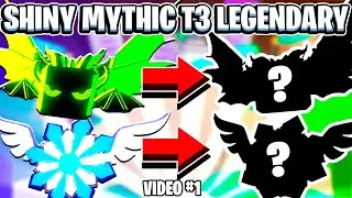 😱 Making ALL SHINY MYTHIC T3 LEGENDARY Pets In Bubble Gum Simulator Video #1 😍 Roblox
