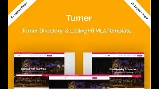 Turner &ndash; Directory & Listing HTML5 Website Template 2.00 $ Only