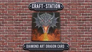 Diamond Art - Dragon Card from Craft Buddy
