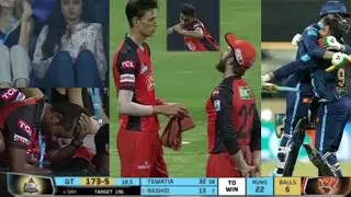 Rashid khan last over two bowl back to back  sixes finish game against srh vs GT match l Rashid khan