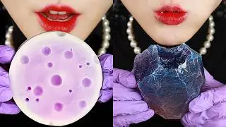 POV: YOU ARE IN THE GALAXY BAR🌌 GALAXY FOOD ASMR👾 ACID RAIN JELLY, NEBULA BUBBLE, ENERGY BLOCKS ETC