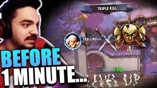 TRIPLE KILL BEFORE 1 MIN! PICK THIS GOD FOR FREE JOUST MMR! - Smite