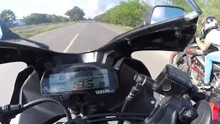 Pulsar NS 200 FI VS  Yamaha R15 V3 🔥 | Drag Race |