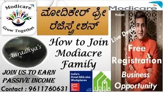 How to create Modicare MLM free ID - Live Demo - Kannada
