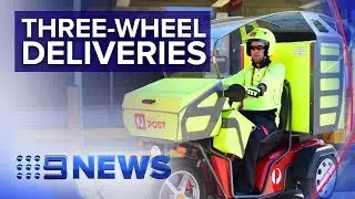 Australia Post trials new generation of postie bikes as parcel numbers boom | Nine News Australia