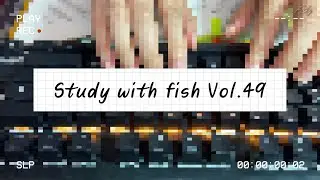 40mins 跟我一起專心│STUDY WITH ME Vol.49│Typing & firecracksound sound ver.│No Break, real time.│