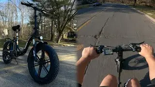 I Was Wrong about Folding ebikes! 😲 - Evercross EK6 Electric Folding Bike First Ride