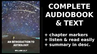 An Introduction to Astrology ❤️ By William Lilly. FULL Audiobook