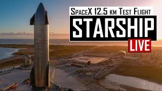 SpaceX Starship SN8 12.5 km High Altitude Test Flight 🔴 Live