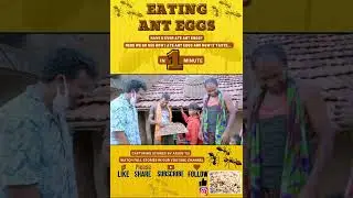 Eating ant eggs for the first time... #shorts
