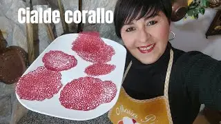 Cialde corallo per DECORAZIONI ricetta FACILE e PERFETTA