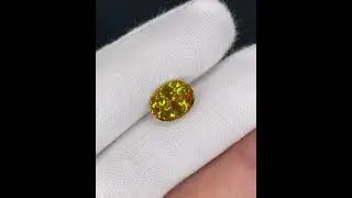 4.95 carats | Natural Sphene Stone Oval Shaped Madagascar's Gemstone #viral #gemstone
