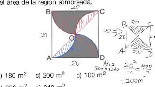 ¿Puedes calcular el area de regiones sombreadas usando artificios matematicos?