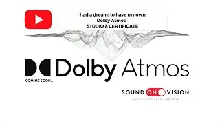 Story of my new Dolby Atmos Studio and Certificate #dolbyatmos #soundonvision
