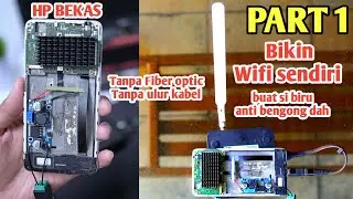 Making unlimited WiFi from used goods without a fiber optic cable subscription for rural areas PA...