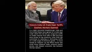 Historic India-US Trade Deal Explained | Trump&rsquo;s Zero-Tariff Claim | #viral