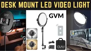 GVM LED Soft Light - The PERFECT VIDEO LIGHT For Your Desk