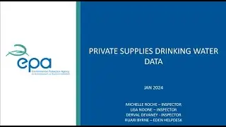Webinar for local authorities on the submission of the annual drinking water returns to the EPA