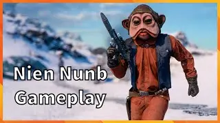 Nien Nunb Gameplay Star Wars Battlefront 2