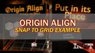 Snap to Grid example - Origin Align - Blender Addon