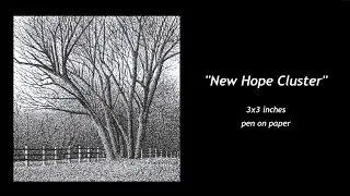 Winter Landscape #4 - Time Lapse Landscape Pen and Ink Drawing - Thomas Stanford Art