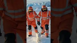 A Touching Story: How an Arctic Hare Saved a Penguin Chick #animalrescue #polarrescue #penguin