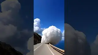 ☁️What's going on their 😱😰 | The fog rolling on road??  How 😱 | #prokriti #fog #foggy #shorts