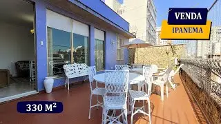 IPANEMA POSTO 9 COBERTURA ÚNICA 330M² VISTA CRISTO REDENTOR PISCINA 4 QUARTOS 6 BANHEIROS 3 VAGAS