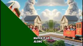 The Little Red Caboose | Classic Train Song with Lyrics for Kids Cartoon Nursery