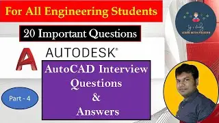 AutoCAD Important Interview Questions with solutions (Part - 4) ǀǀ tg's study