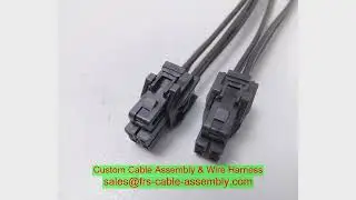 wire harness manufacturer IP camera micro coax harness CoaXPress 30 KEL to ITT IP68 TPU jacket foil