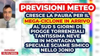 Previsioni Meteo, cresce la paura per il Mega-Ciclone in arrivo. Maltempo estremo e tantissima NEVE!