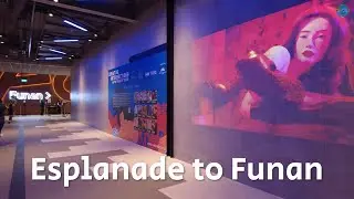 Traveling underground from Esplanade to Funan