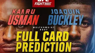 UFC Fight Night:Usman vs Buckley Full Card Predictions!