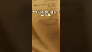 Article 21 | Protection of Life and Personal Liberty 👇👇