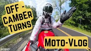 Tackling OFF CAMBER turns! | MotoVlog