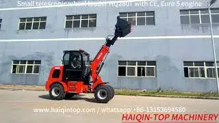 Telescopic mini loaders HQ280T with CE, mini telescopic loader with Euro 5  #farmer #telescopic