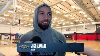 Jose Alvarado on Zion Williamson, team motivation | Pelicans Practice 1/3/26